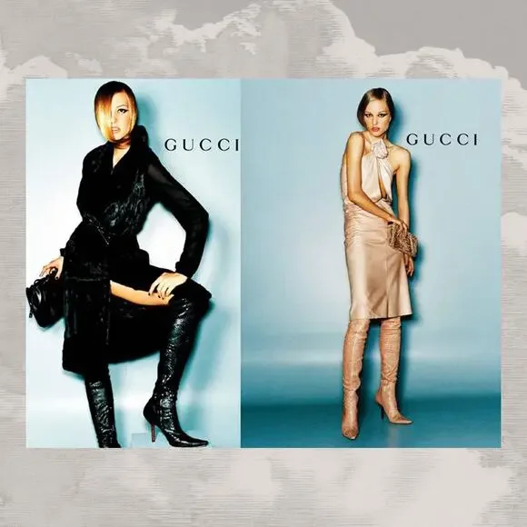 GUCCI Tom Ford karung leather clutch 1999 vintage minimalist y2k bag exotic skin - Picture 2 of 7